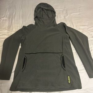 Melanzana Gray Microgrid Hoodie